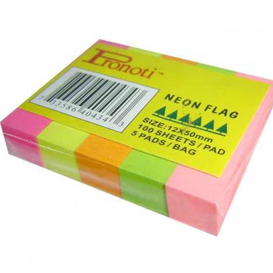 Giấy note Post-it phân trang 5 màu (20mmx76mm)